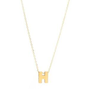 14K GOLD H INITIAL NECKLACE